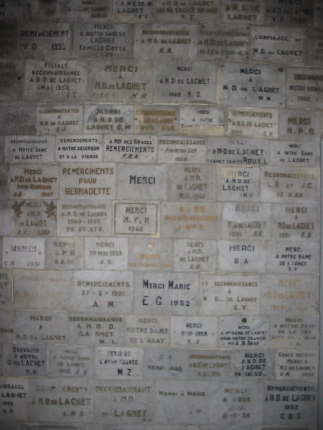 wall at Notre Dame de Laghet